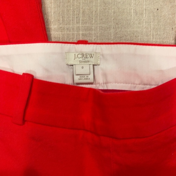 J.Crew Factory City Fit Winnie Pant in red/orange sz:0 - Picture 4 of 6
